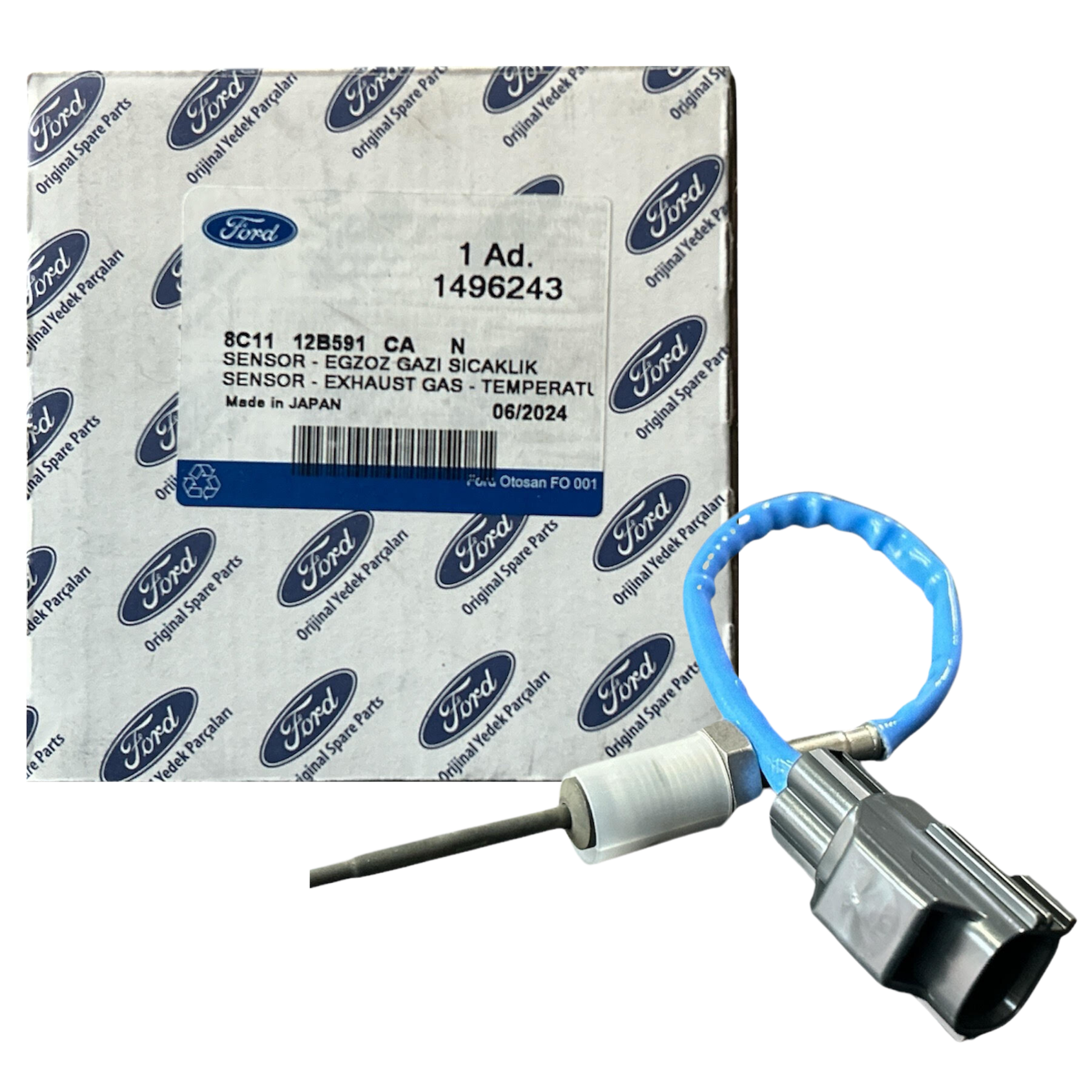 8C11 12B591 CA | EGSOZ SENSORU KOMPLE 2.4TDCI TRANSIT V347 BM 06>