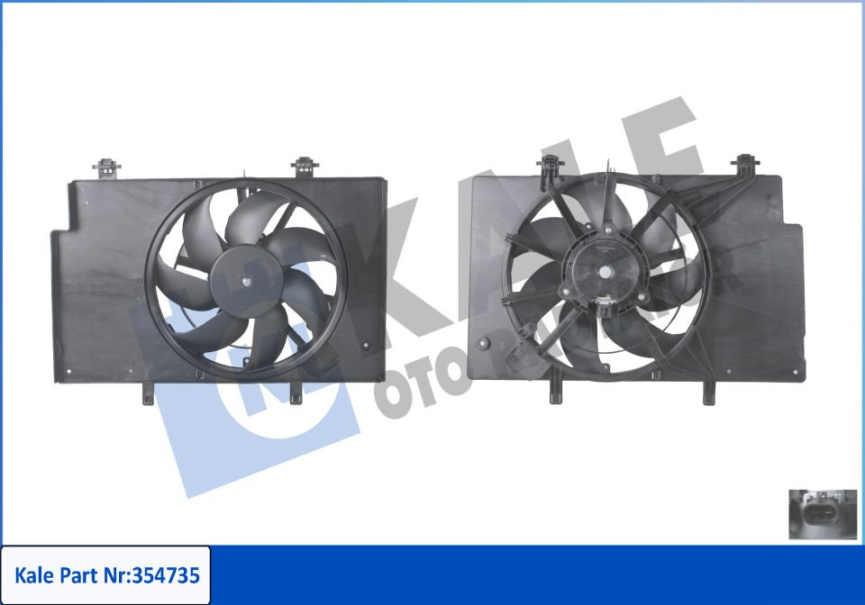 Ford Fiesta Fan Motoru+Davlumbaz 1.4/1.6 Benzinli 2008-2016