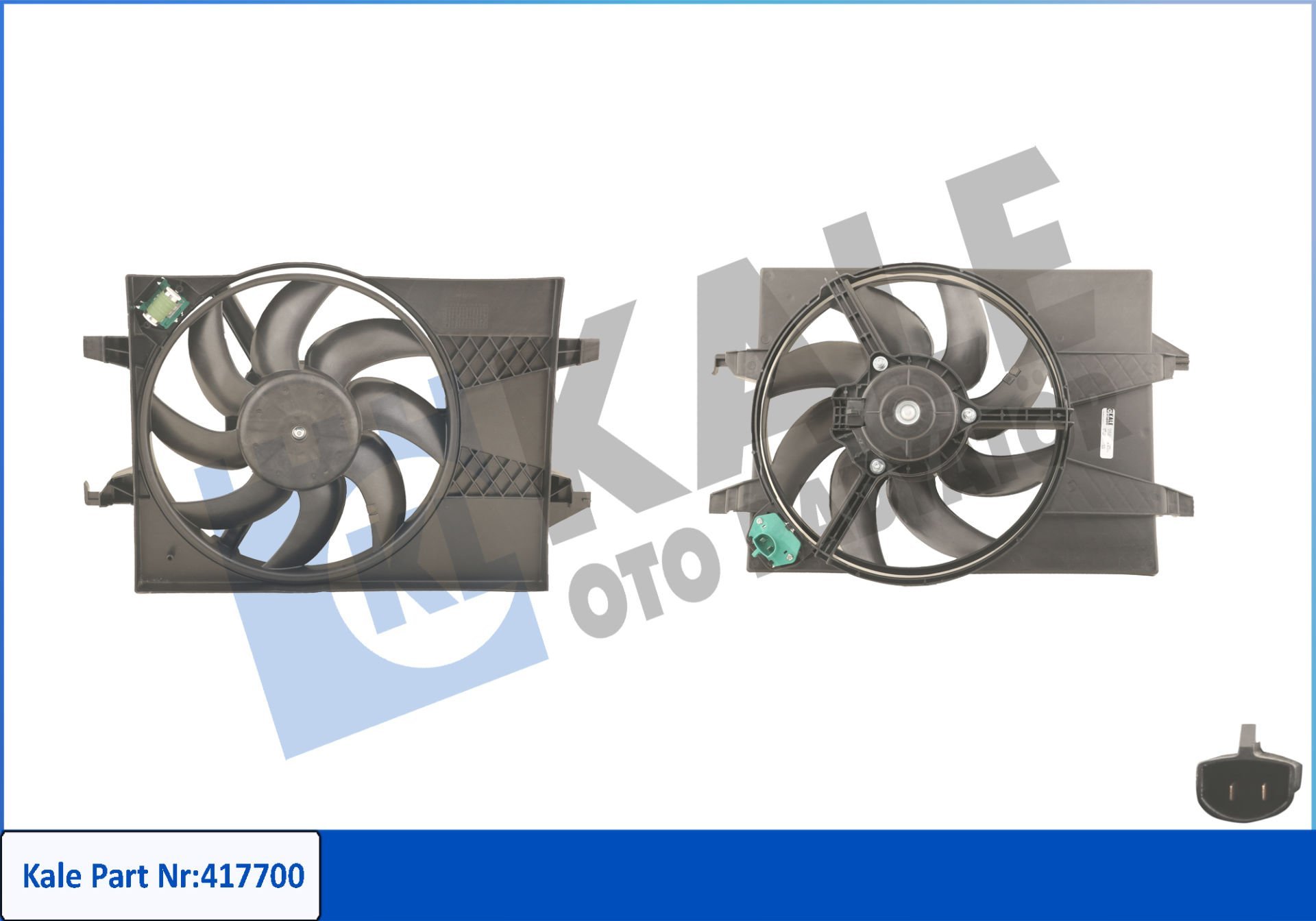 FAN MOTORU KOMPLE (+AC) FIESTA 1.4 TDCI 02- | KALE
