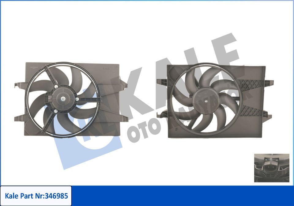FAN MOTORU KOMPLE (+AC) FIESTA/FUSION 1.6 BENZİNLİ 02- | KALE