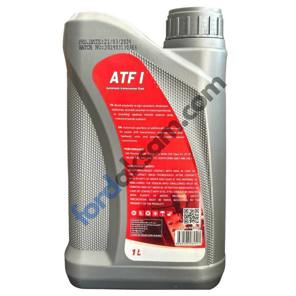 ATF I Direksiyon & Şanzıman Yağı 1 L | KIRMIZI